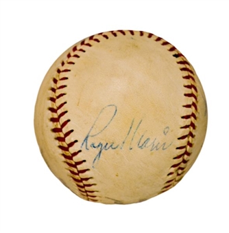Mickey Mantle, Roger Maris and Whitey Ford Signed Baseball